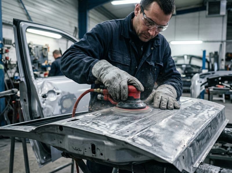 Reparación de carrocería en el taller de chapa y pintura en Valga
